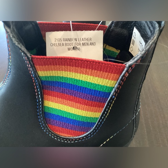 NWT Blundstone 2105 Women's Leather Chelsea Boots Rainbow BLACK - Picture 4 of 13